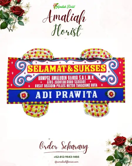 Papan Bunga Ucapan Selamat Peleman